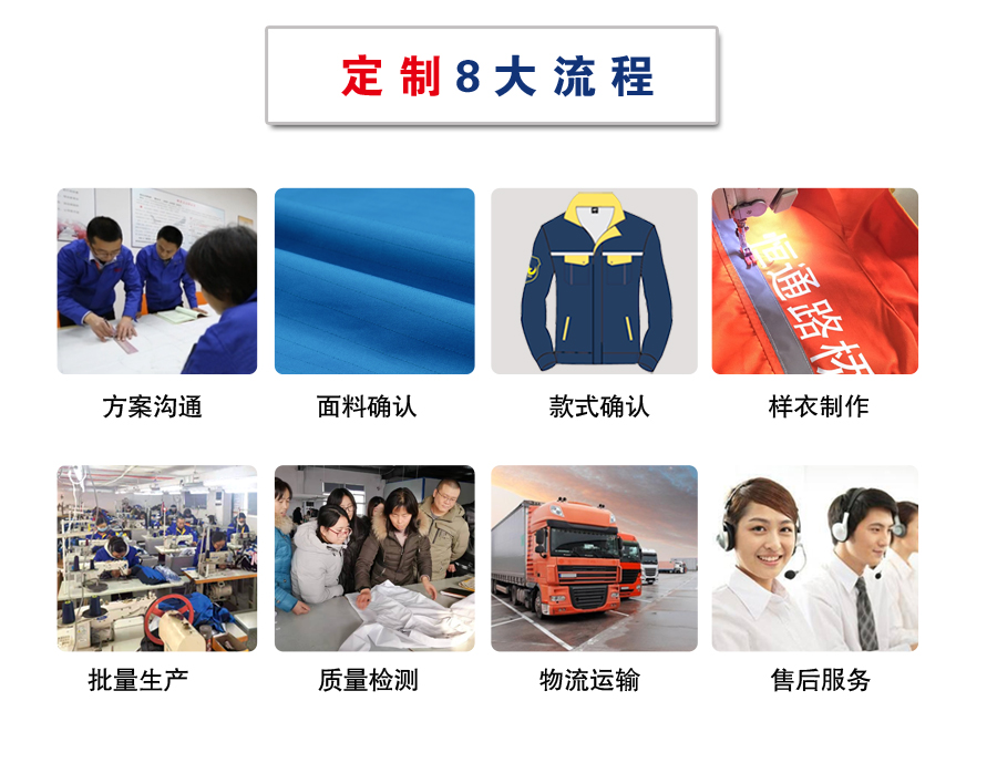 藏青色工作服AC095(图6) 苏州工作服定做