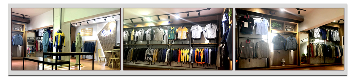 劳保工作服上衣的展厅